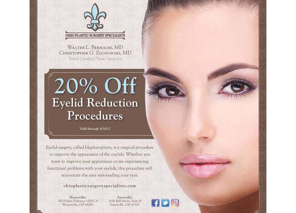 20% OFF Eyelid Reduction Procedures