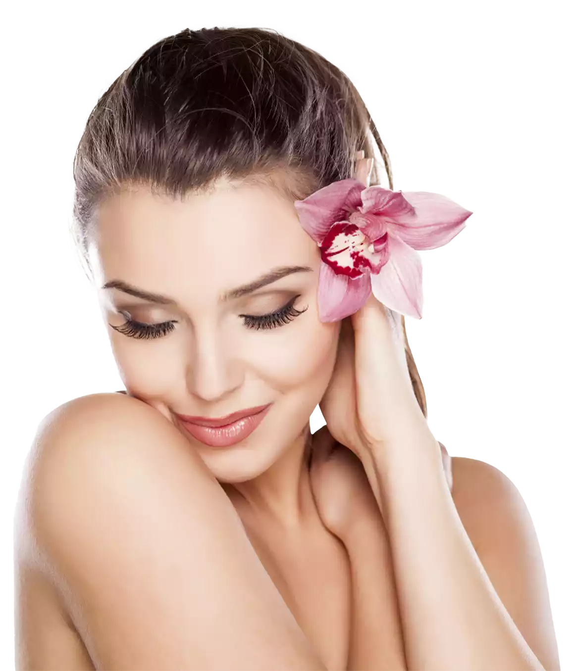 flower in hair