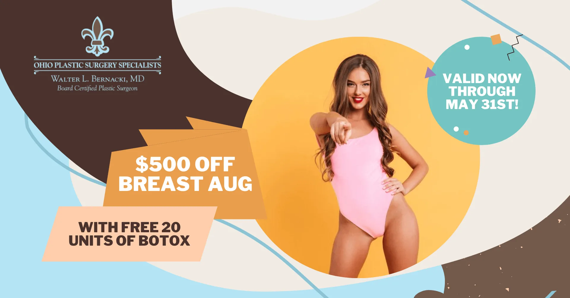 Breast augmentation increasing breast size and enhancing body contour.