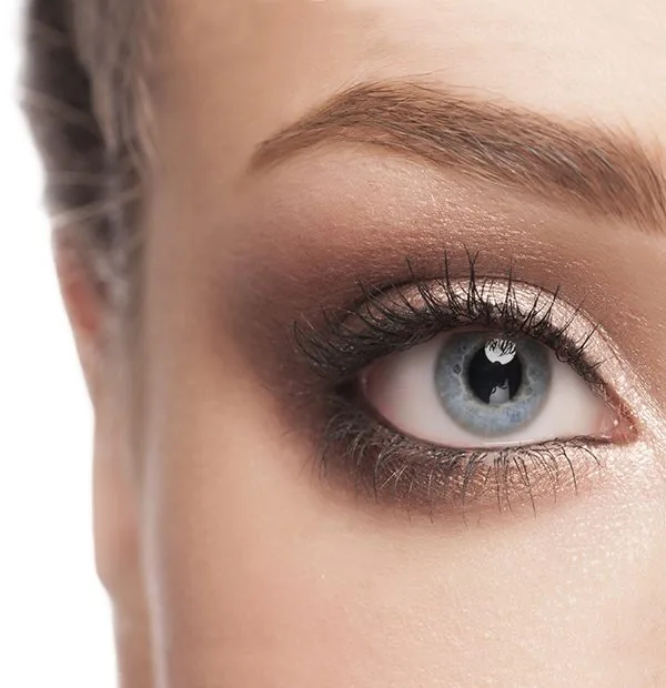 Blepharoplasty outcome highlighting rejuvenated eyelids