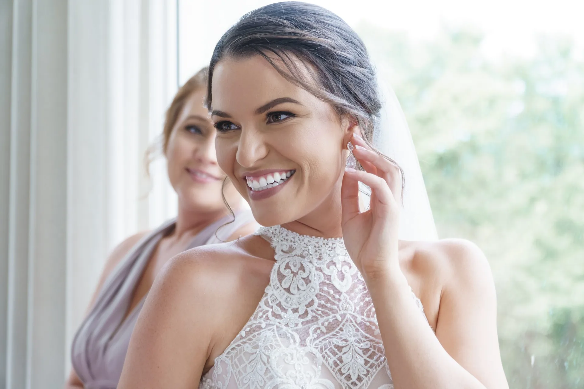 Happy bride after successful cosmetic enhancements in Gahanna